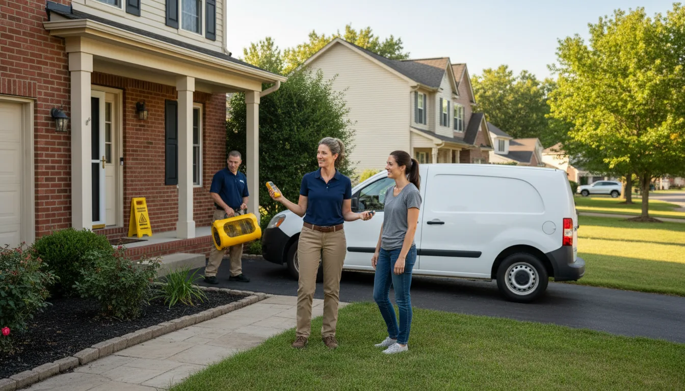 Residential water damage restoration in Elgin, NE
